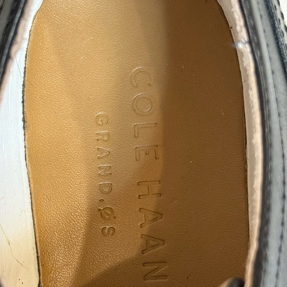 Cole Haan ØriginalGrand Wingtip Oxford in Black Leather with White Model #C26469